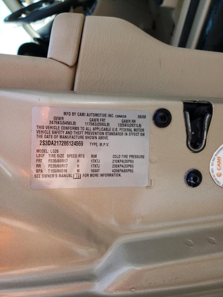 Photo 10 from auction – 2008 SUZUKI XL7 with VIN 2S3DA217286124569