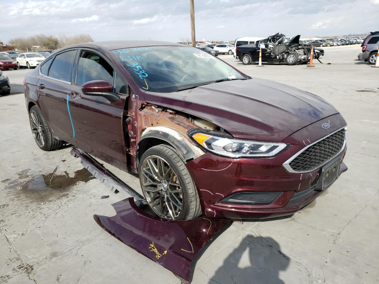 Photo 9 from auction – 2017 FORD FUSION SE with VIN 3FA6P0HD5HR273532