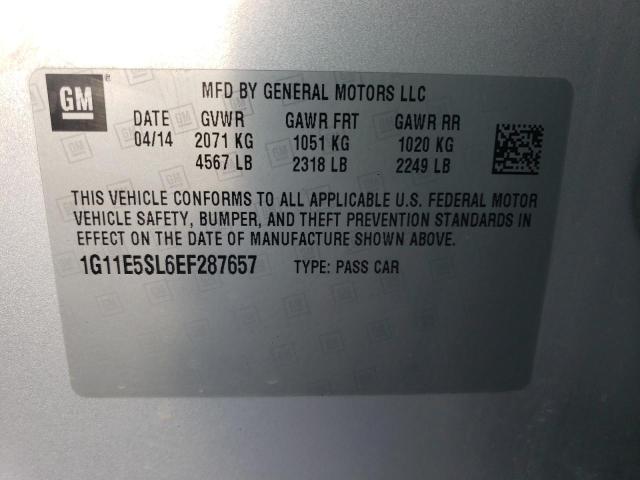 Zdjęcie 10 z aukcji – 2014 CHEVROLET MALIBU 2LT z VIN 1G11E5SL6EF287657