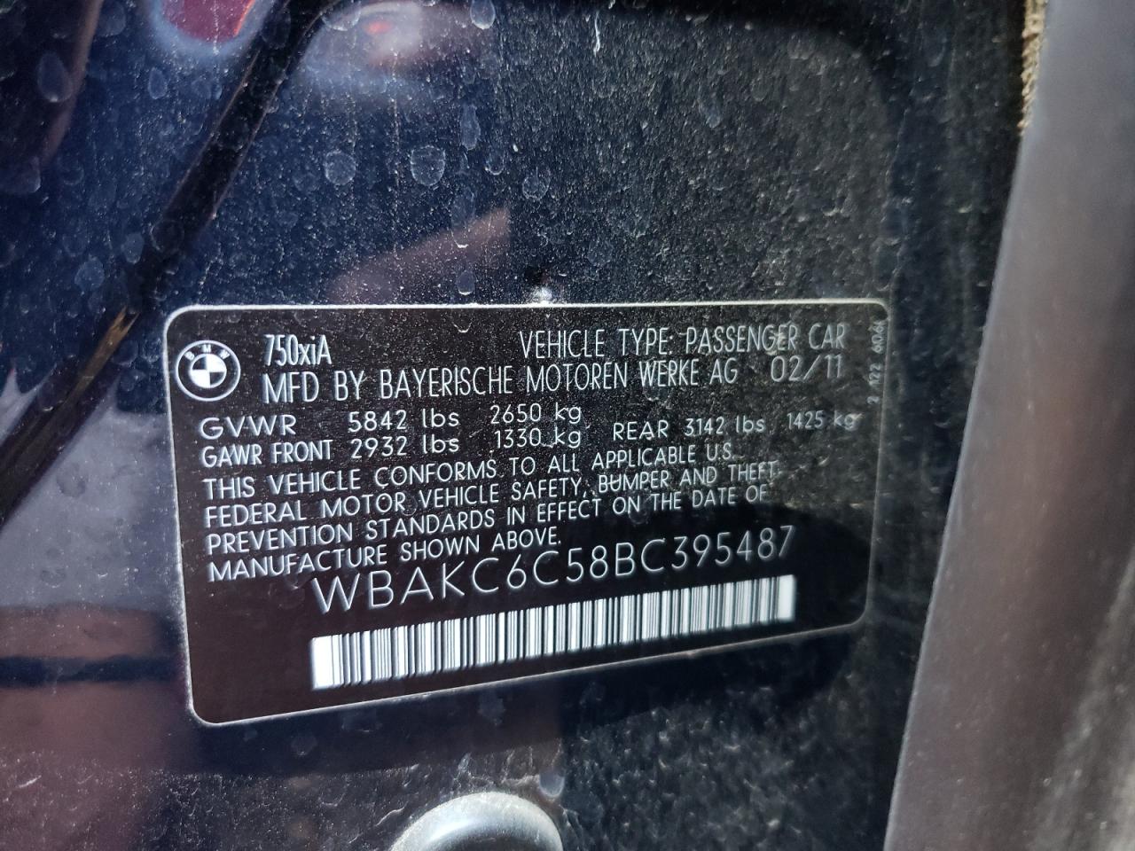 Photo 10 from auction – 2011 BMW ALPINA B7 with VIN WBAKC6C58BC395487