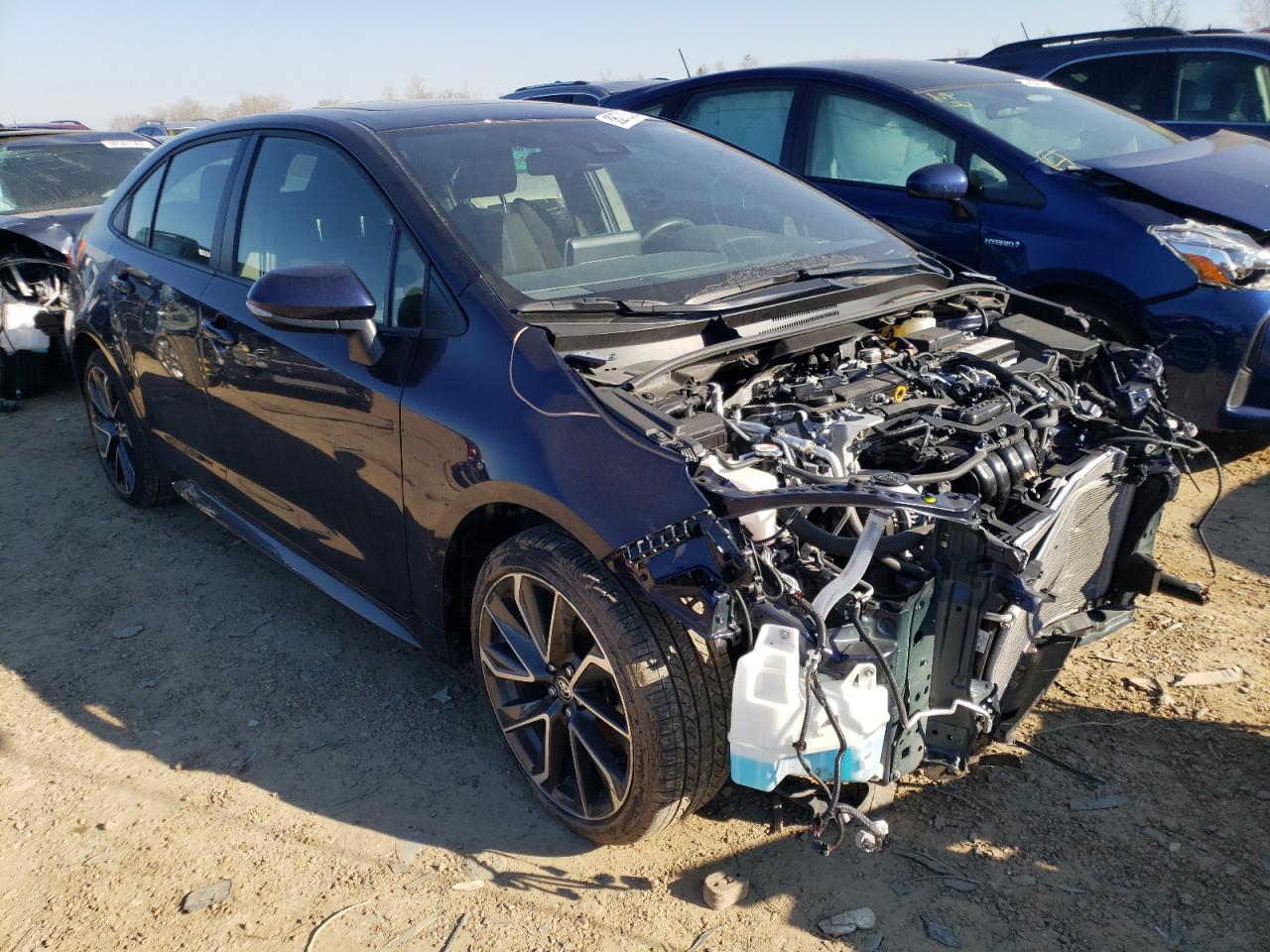 TOYOTA COROLLA SE 2021 with VIN JTDP4MCE0MJ067358 - Photo from auction
