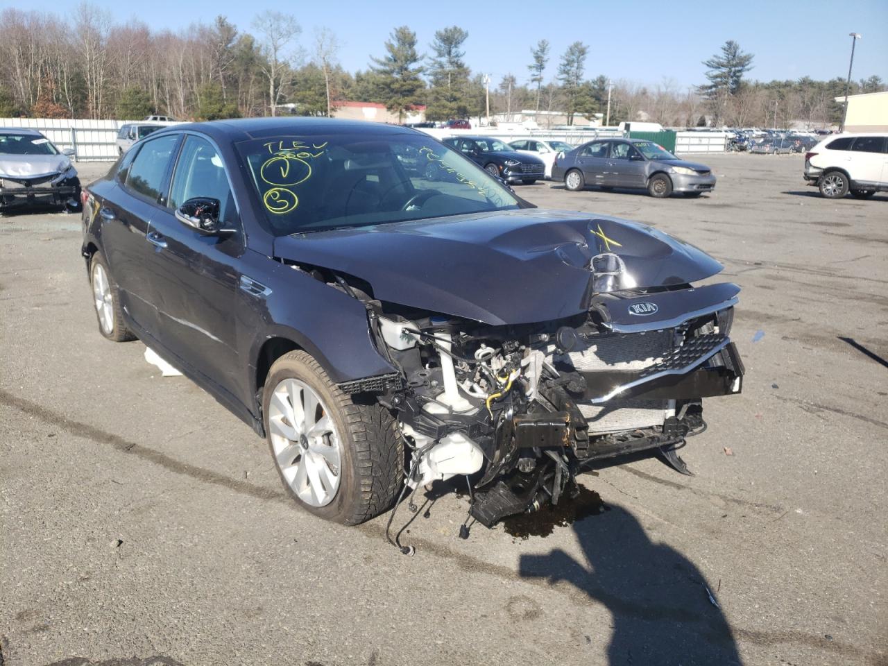KIA OPTIMA LX 2018 with VIN 5XXGT4L30JG241902 - Photo from auction