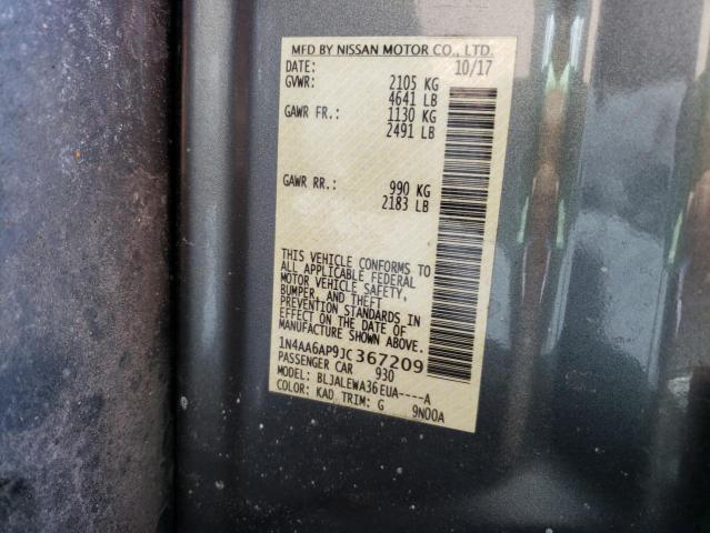 Photo 10 from auction – 2018 NISSAN MAXIMA 3.5 with VIN 1N4AA6AP9JC367209