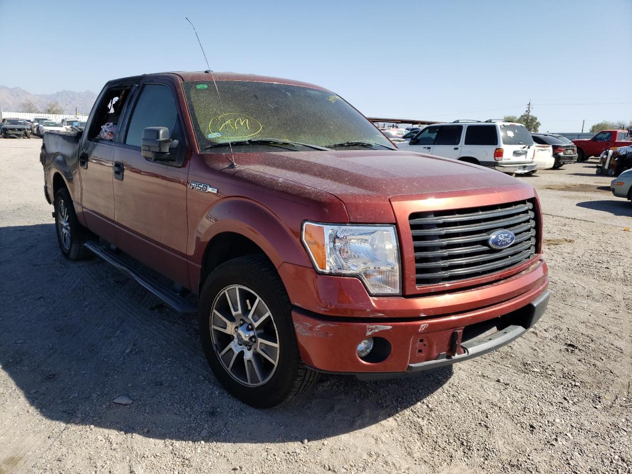 FORD F150 SUPER 2014 with VIN 1FTEW1CM4EKE18534 - Photo from auction