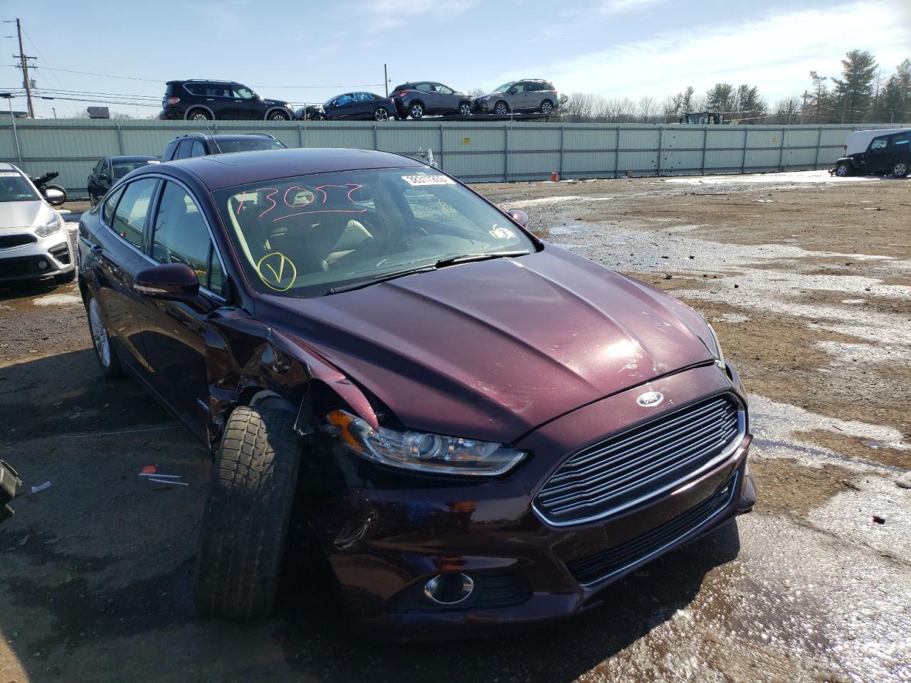 FORD FUSION SE 2013 with VIN 3FA6P0LU8DR288589 - Photo from auction