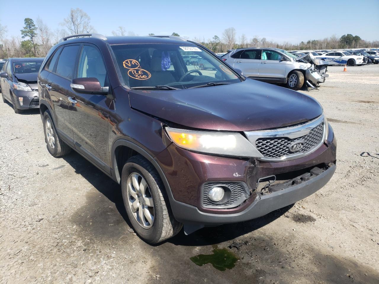 KIA SORENTO BA 2011 with VIN 5XYKT4A14BG050296 - Photo from auction