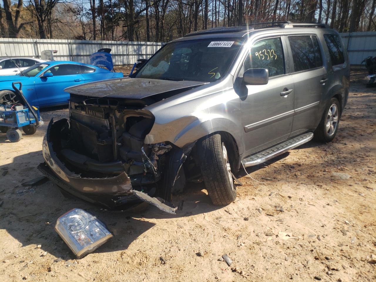 Photo 2 from auction – 2013 HONDA PILOT EXL with VIN 5FNYF3H50DB033963