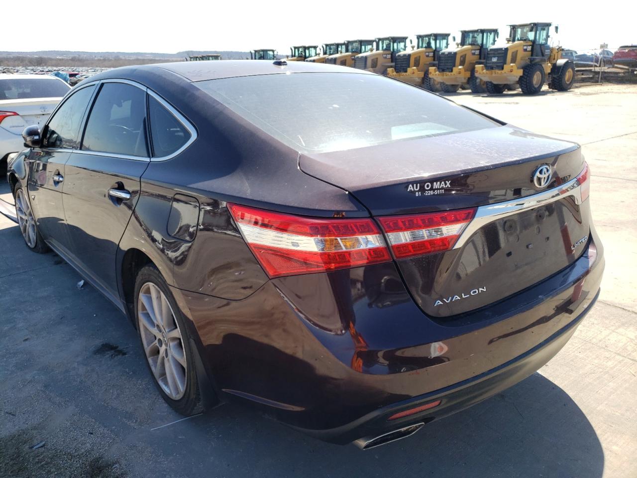Photo 3 from auction – 2013 TOYOTA AVALON BAS with VIN 4T1BK1EB6DU022419