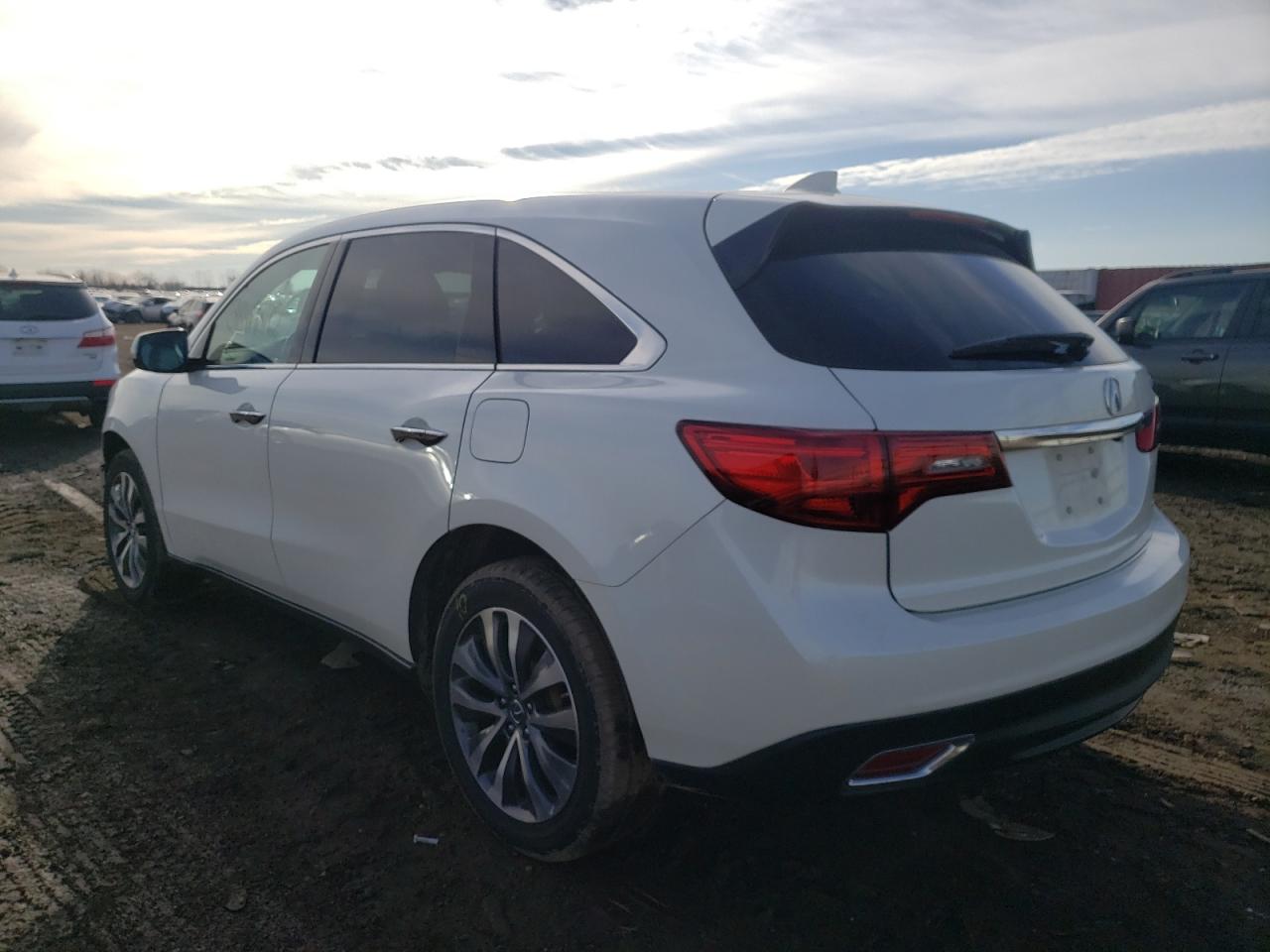 Photo 3 from auction – 2016 ACURA MDX TECHNO with VIN 5FRYD4H44GB019473