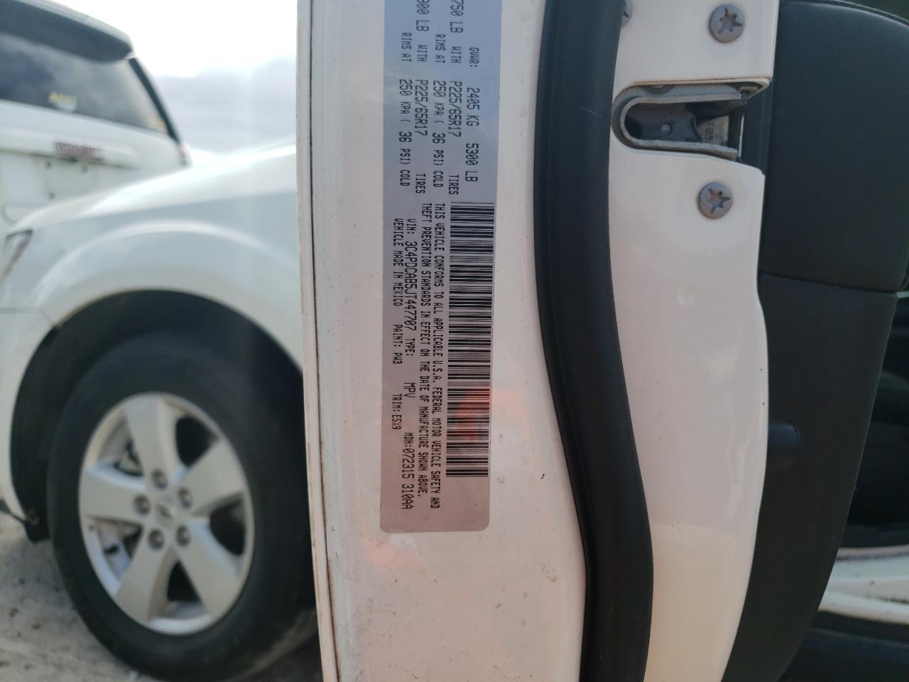 Zdjęcie 10 z aukcji – 2018 DODGE JOURNEY SE z VIN 3C4PDCAB5JT447707