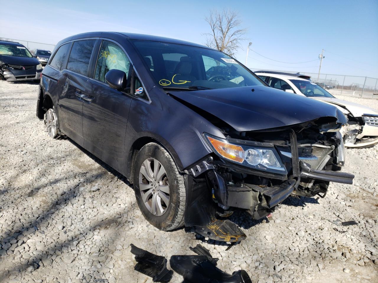 Photo 1 from auction – 2016 HONDA ODYSSEY SE with VIN 5FNRL5H36GB043280