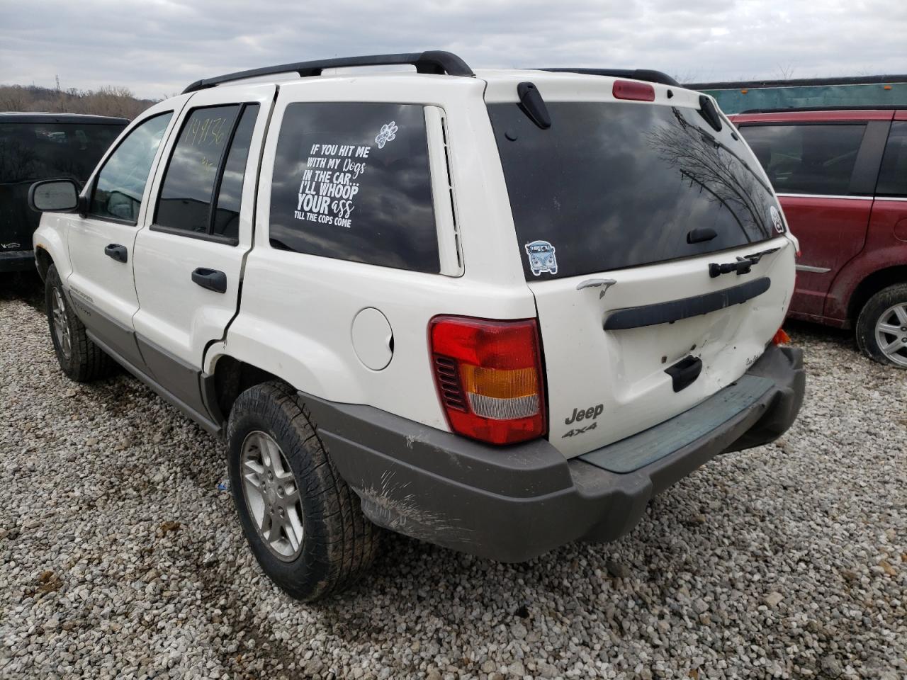 Photo 3 from auction – 2002 JEEP GRAND CHER with VIN 1J4GW48S92C311996