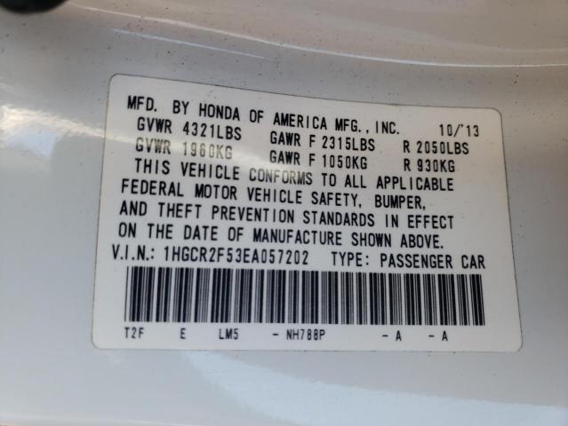 Photo 10 from auction – 2014 HONDA ACCORD SPO with VIN 1HGCR2F53EA057202