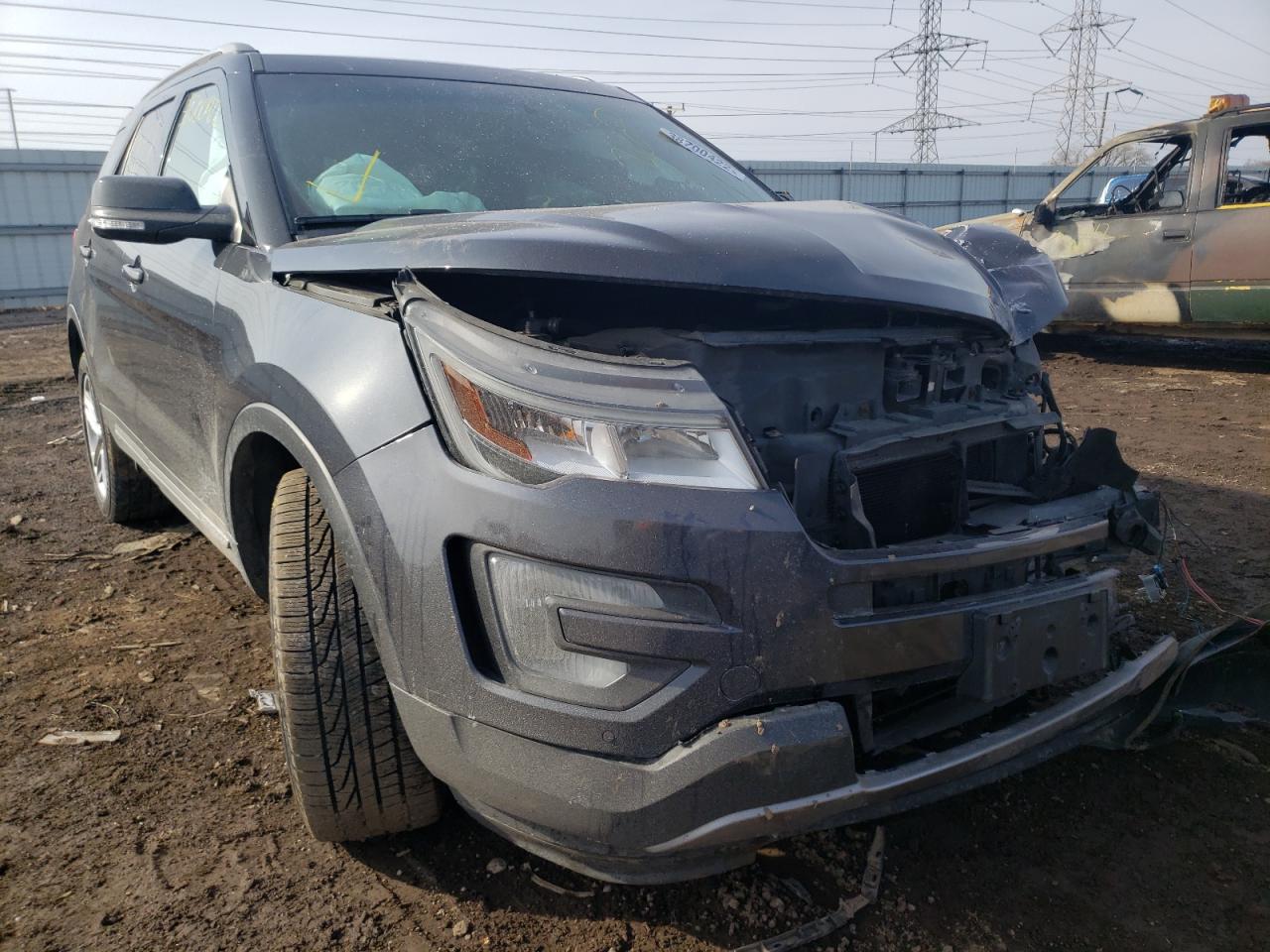 FORD EXPLORER X 2017 with VIN 1FM5K8D89HGA21037 - Photo from auction