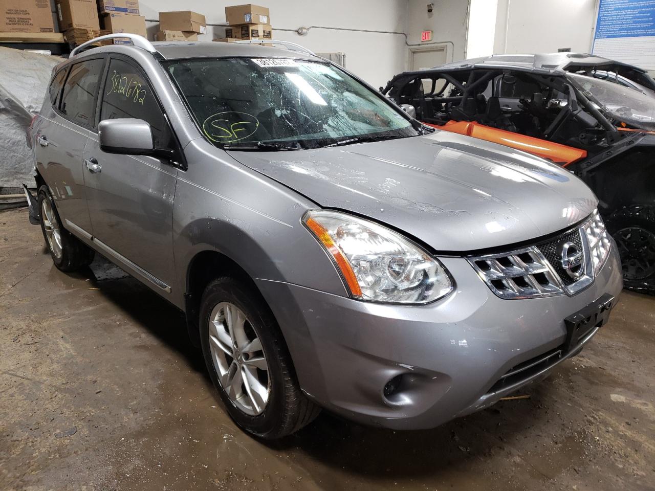 NISSAN ROGUE S 2013 with VIN JN8AS5MT2DW015347 - Photo from auction