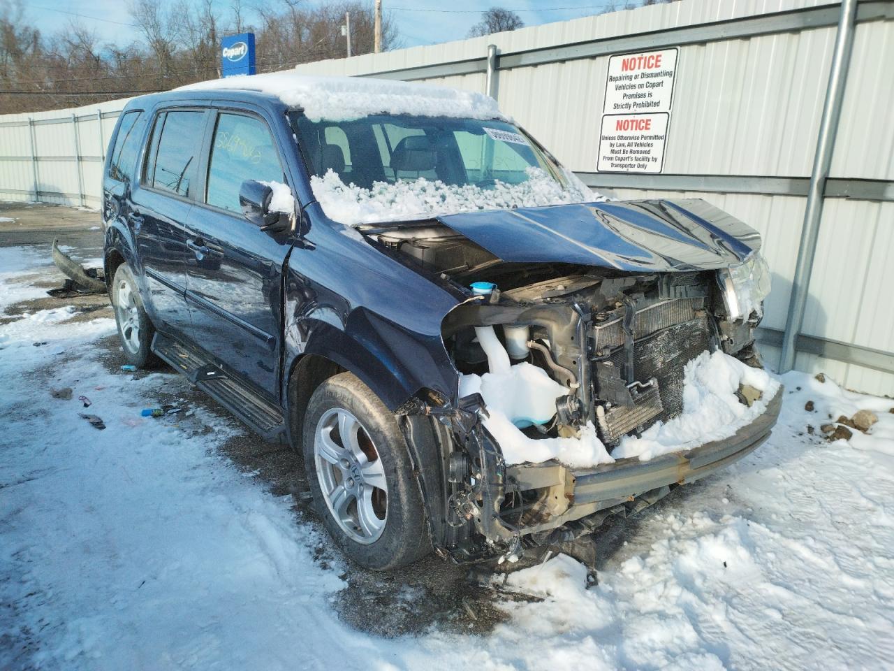 Photo 14 from auction – 2014 HONDA PILOT EXL with VIN 5FNYF4H53EB042227