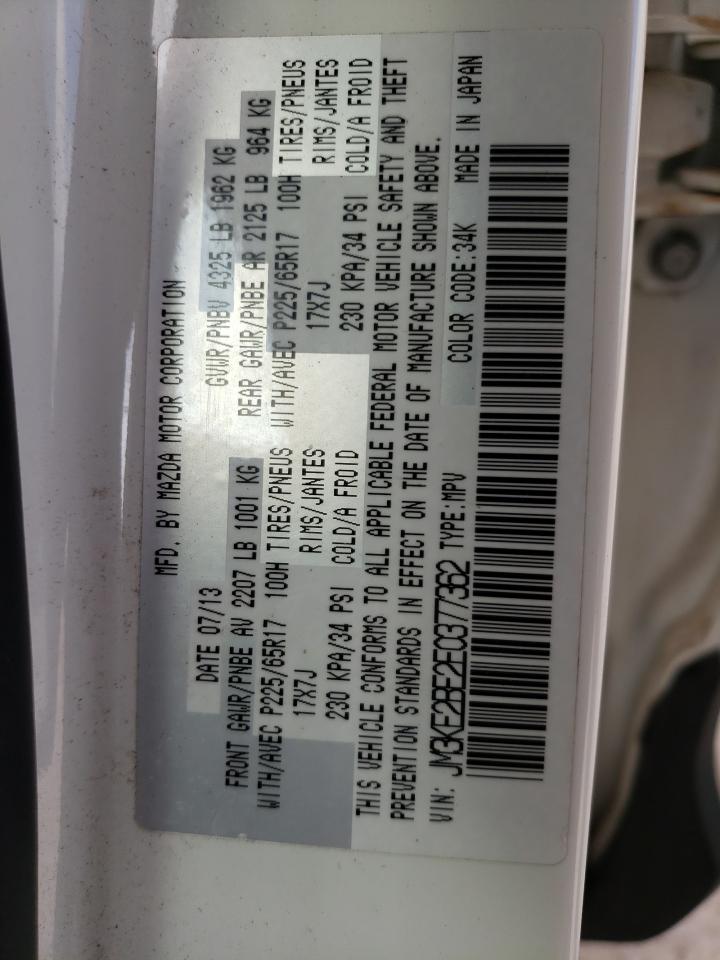 Photo 10 from auction – 2014 MAZDA CX-5 SPORT with VIN JM3KE2BE2E0377362