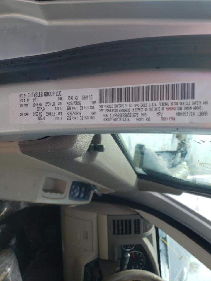 Photo 10 from auction – 2011 JEEP LIBERTY SP with VIN 1J4PN2GK2BW581675