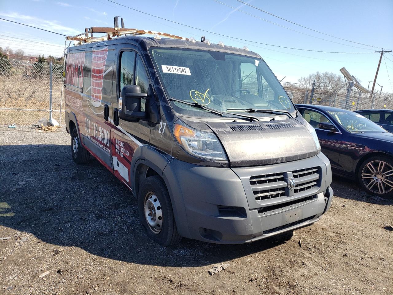 RAM PROMASTER 2016 with VIN 3C6TRVAG4GE119187 - Photo from auction