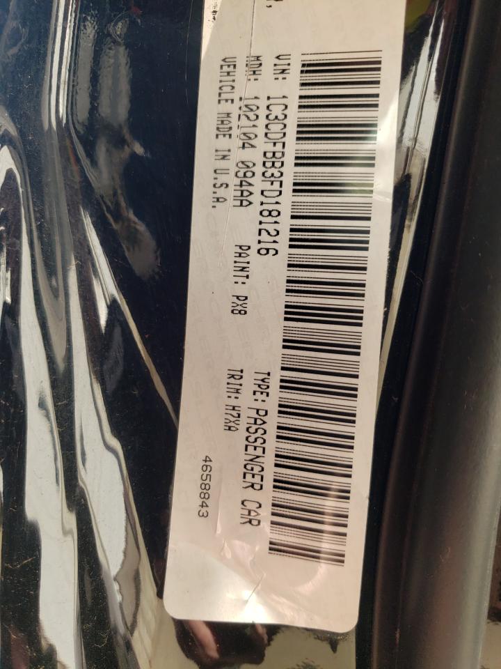 Photo 10 from auction – 2015 DODGE DART SXT with VIN 1C3CDFBB3FD181216