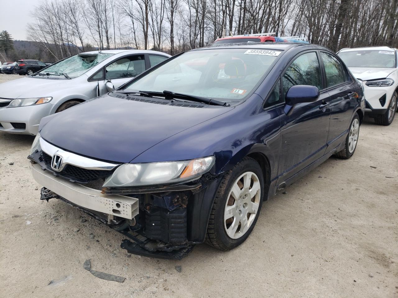 Photo 2 from auction – 2011 HONDA CIVIC LX with VIN 2HGFA1F55BH521215