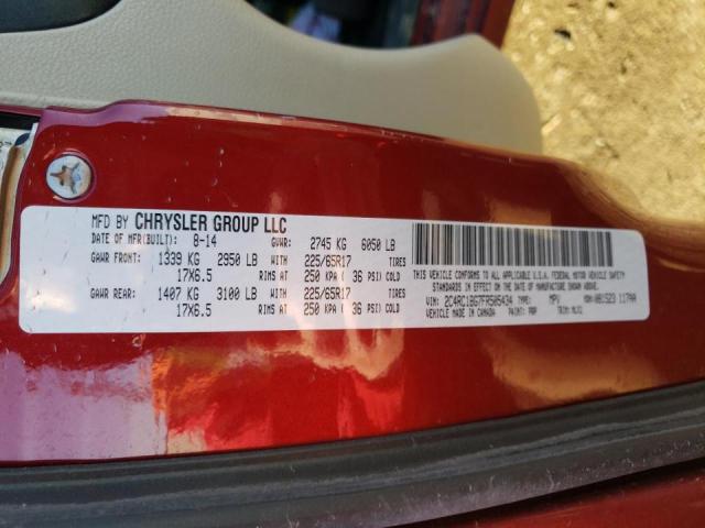 Photo 10 from auction – 2015 CHRYSLER TOWN & COU with VIN 2C4RC1BG7FR505434