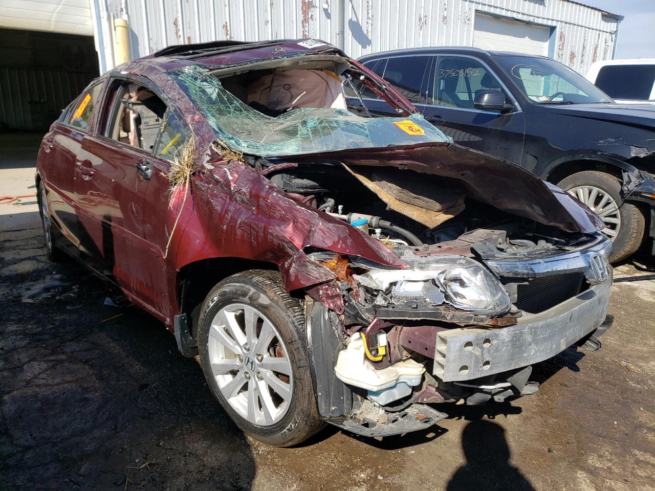 HONDA CIVIC EX 2012 with VIN 19XFB2F89CE039615 - Photo from auction