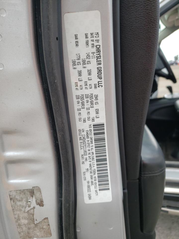 Photo 10 from auction – 2012 DODGE DURANGO CR with VIN 1C4RDHDG7CC110533