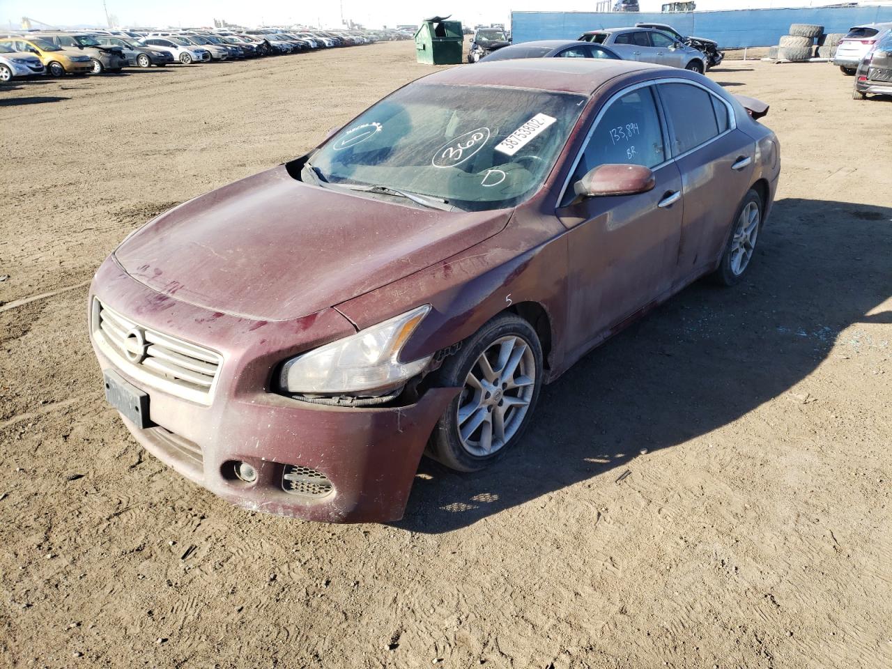 Photo 2 from auction – 2012 NISSAN MAXIMA S with VIN 1N4AA5AP6CC855045