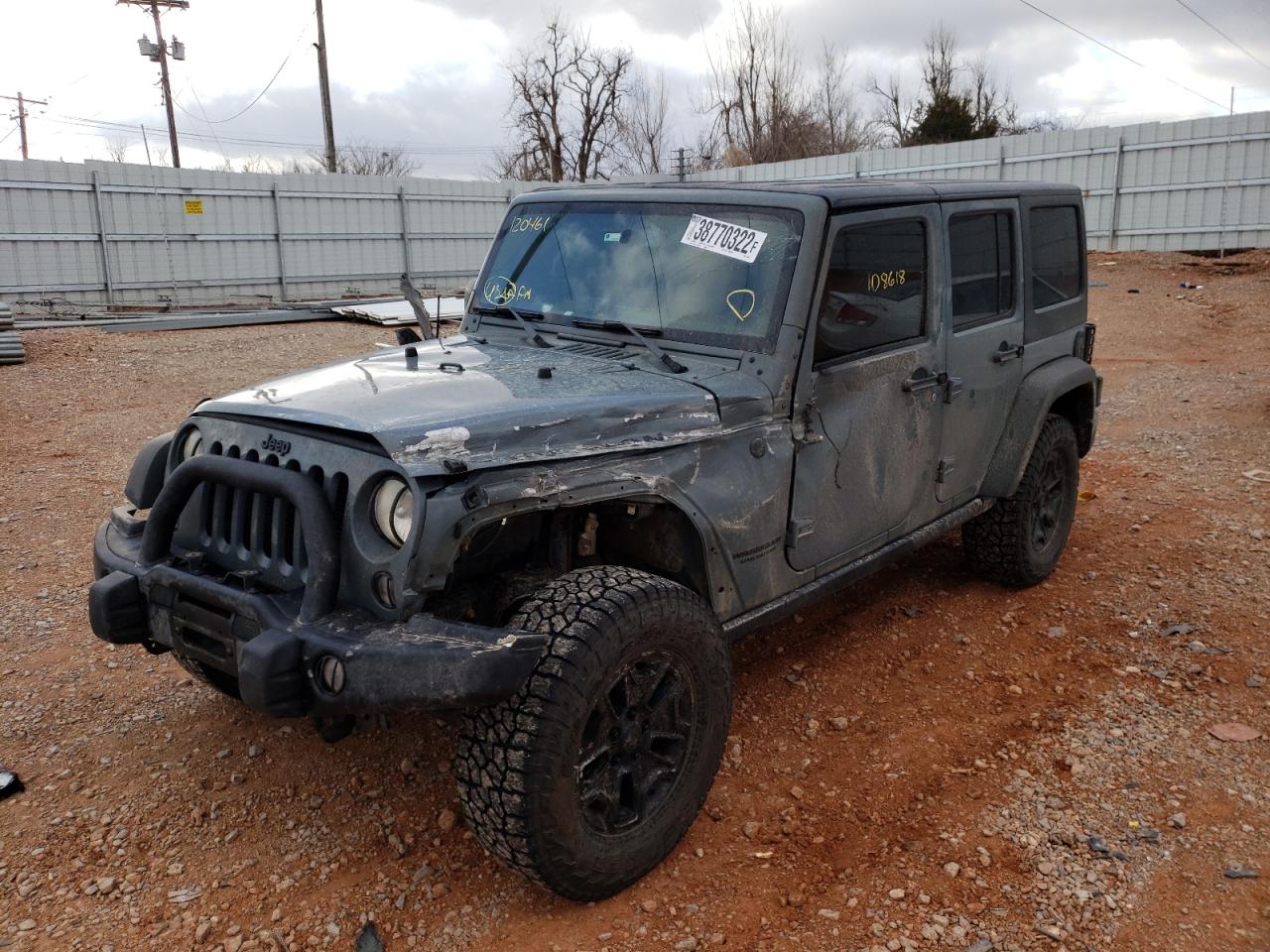 Photo 2 from auction – 2014 JEEP WRANGLER U with VIN 1C4BJWFG5EL120461