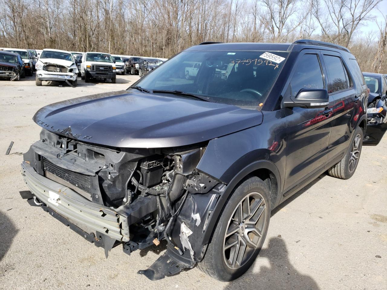 Photo 2 from auction – 2017 FORD EXPLORER S with VIN 1FM5K8GT0HGE02632
