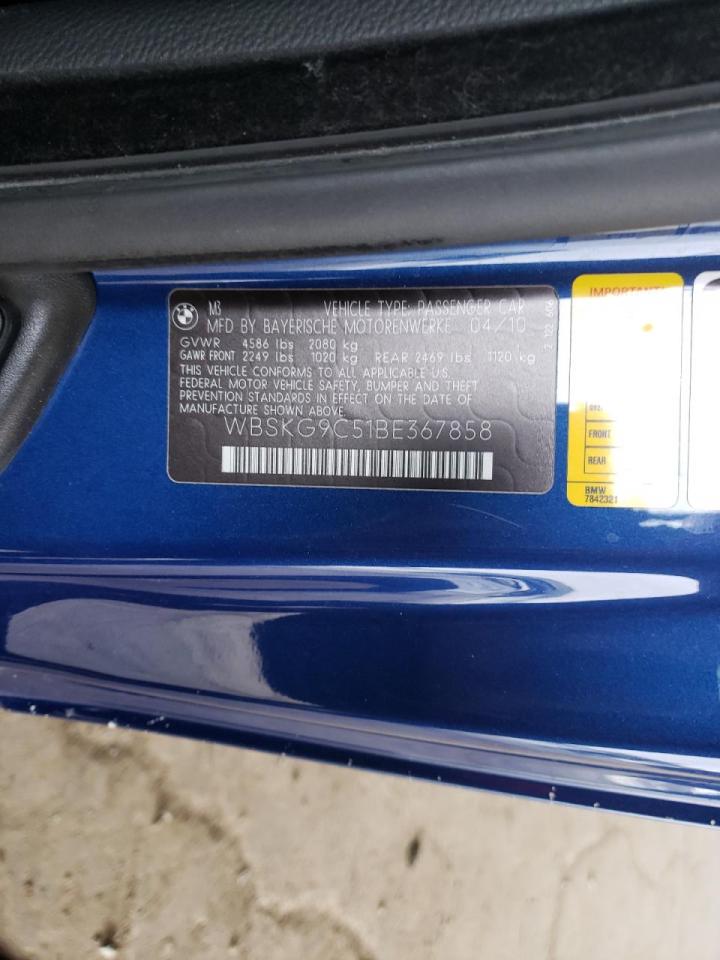 Photo 10 from auction – 2011 BMW M3 with VIN WBSKG9C51BE367858