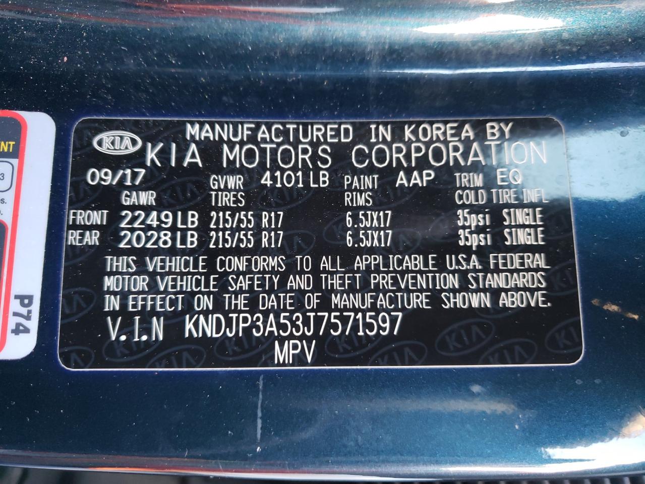 Photo 10 from auction – 2018 KIA SOUL + with VIN KNDJP3A53J7571597