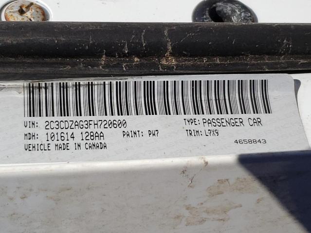 Photo 10 from auction – 2015 DODGE CHALLENGER with VIN 2C3CDZAG3FH720600