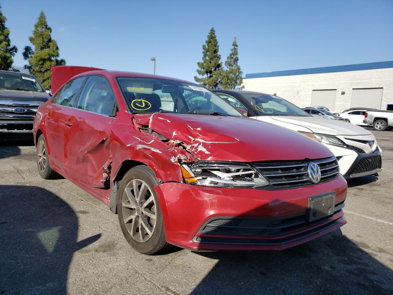 VOLKSWAGEN JETTA SE 2017 with VIN 3VWDB7AJ2HM201366 - Photo from auction