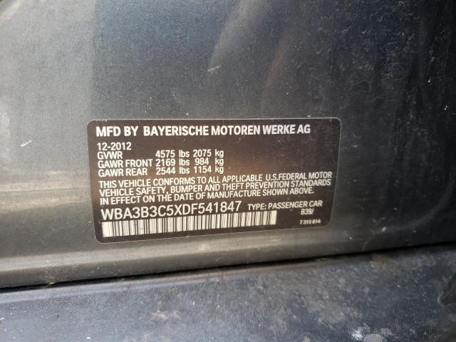 Photo 10 from auction – 2013 BMW 328 XI with VIN WBA3B3C5XDF541847