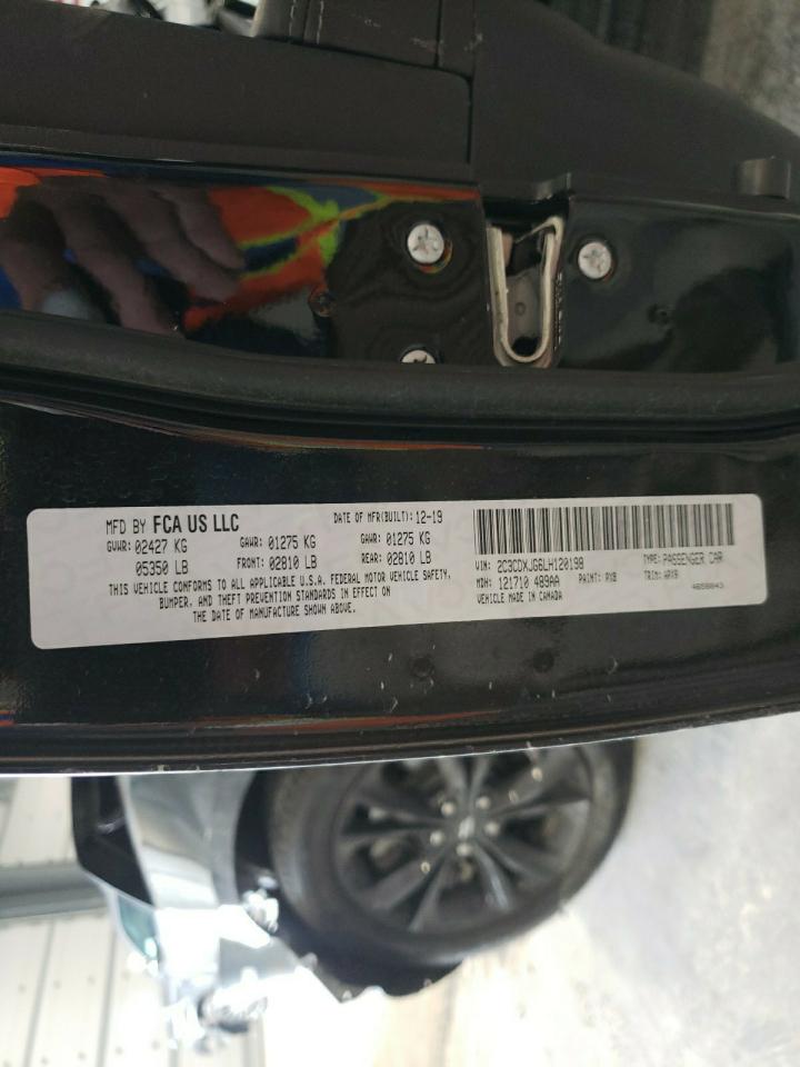 Photo 10 from auction – 2020 DODGE CHARGER SX with VIN 2C3CDXJG6LH120198