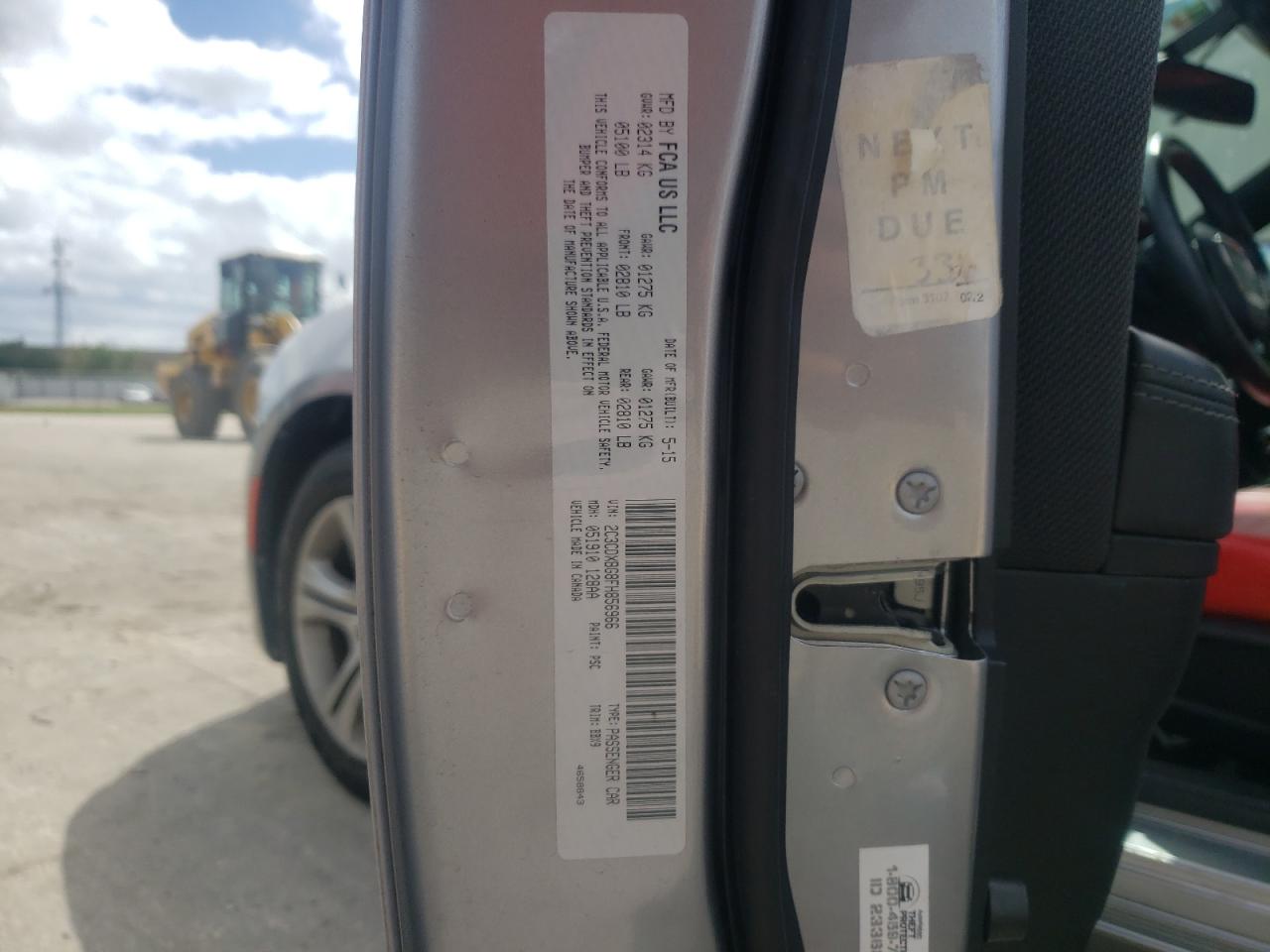 Photo 10 from auction – 2015 DODGE CHARGER SE with VIN 2C3CDXBG8FH856966