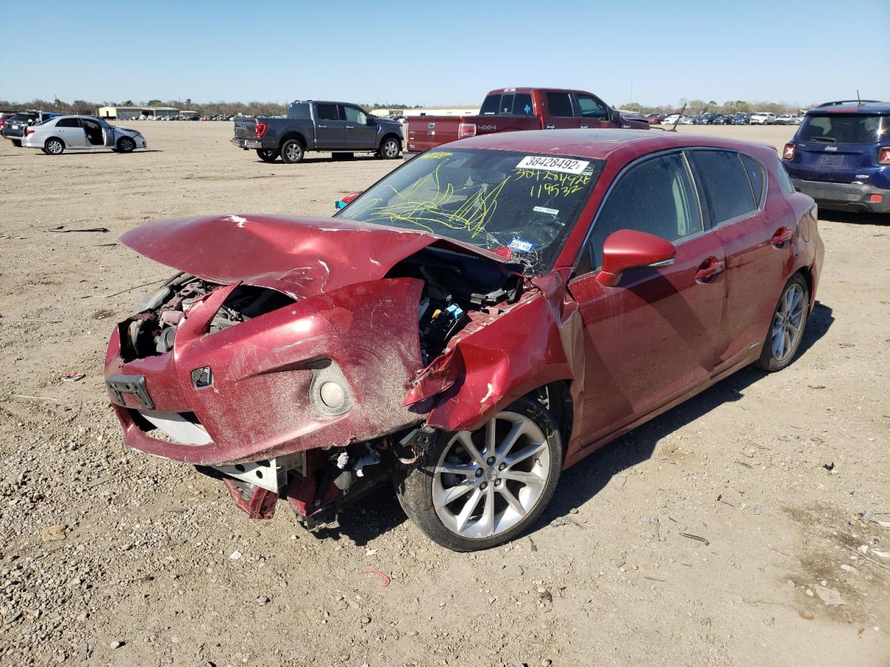 Photo 2 from auction – 2012 LEXUS CT 200 with VIN JTHKD5BH6C2119532