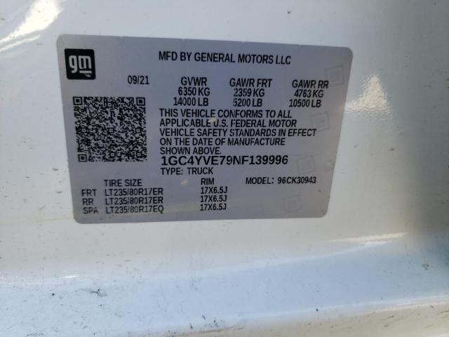 Photo 10 from auction – 2022 CHEVROLET SILVERADO with VIN 1GC4YVE79NF139996