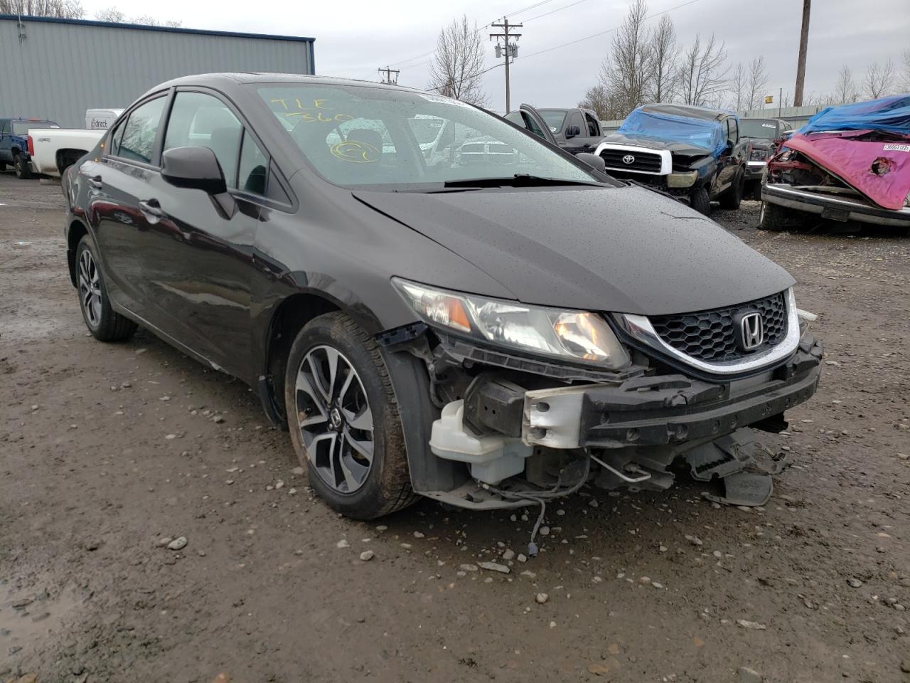 HONDA CIVIC EXL 2013 with VIN 19XFB2F91DE215261 - Photo from auction