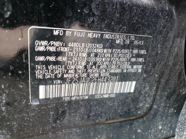Photo 10 from auction – 2014 SUBARU FORESTER 2 with VIN JF2SJAJC2EH443281