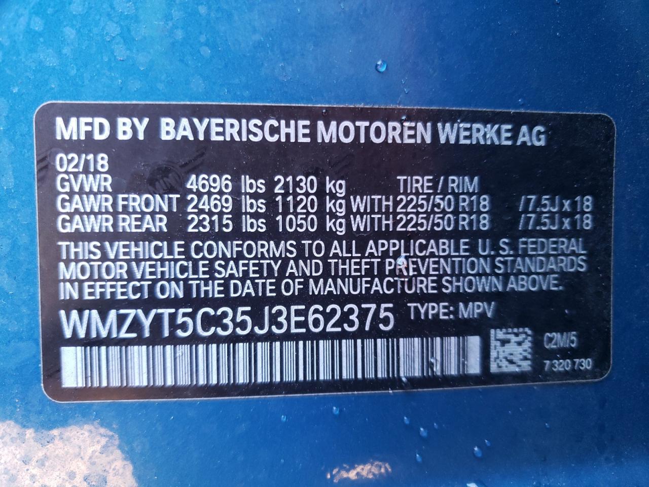 Photo 10 from auction – 2018 MINI COOPER S C with VIN WMZYT5C35J3E62375
