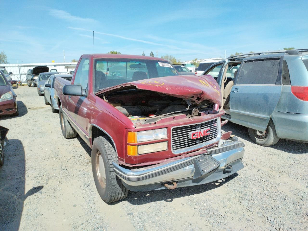 GMC SIERRA K15 1995 with VIN 1GTEK14K4SZ556084 - Photo from auction