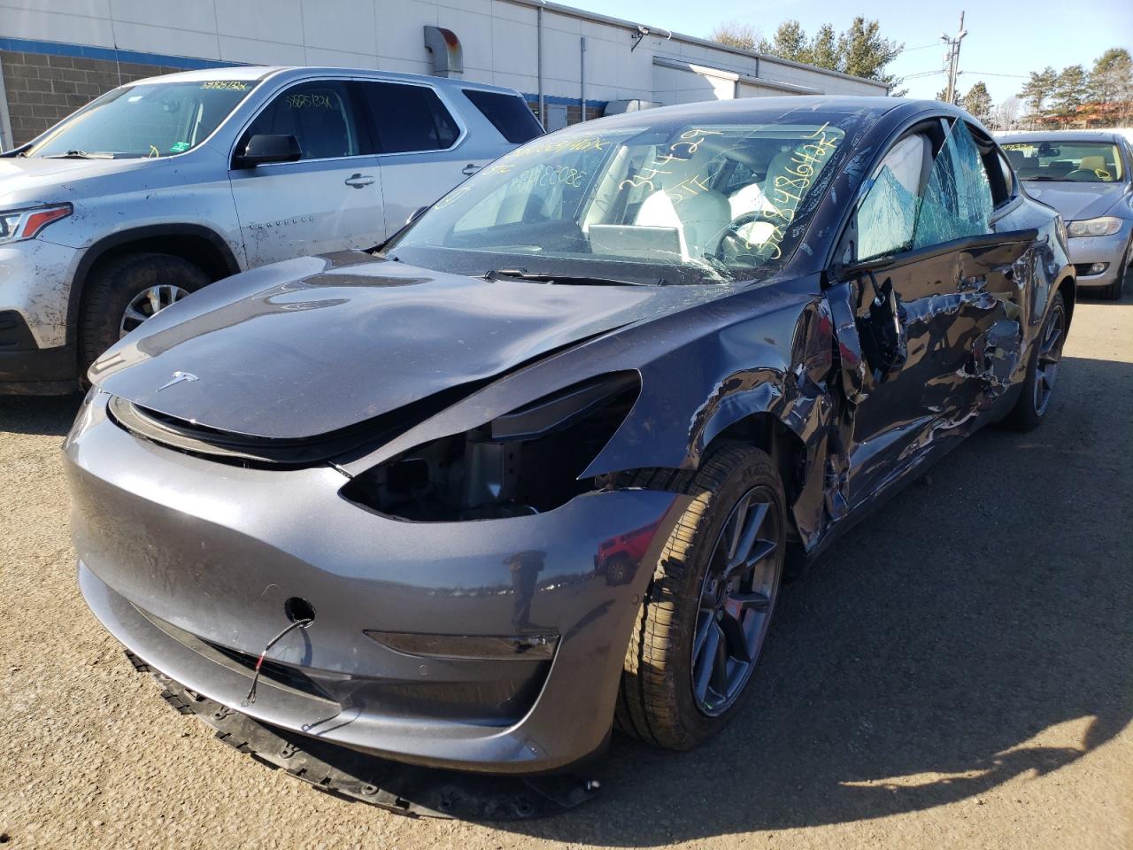 Photo 2 from auction – 2021 TESLA MODEL 3 with VIN 5YJ3E1EB1MF048497