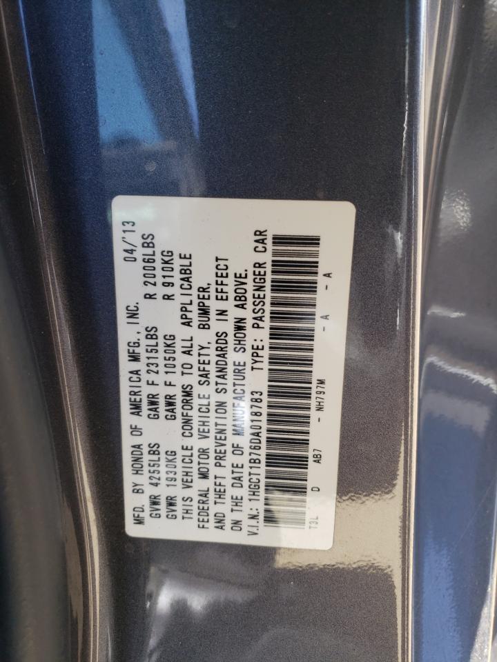 Photo 10 from auction – 2013 HONDA ACCORD EX with VIN 1HGCT1B76DA018783