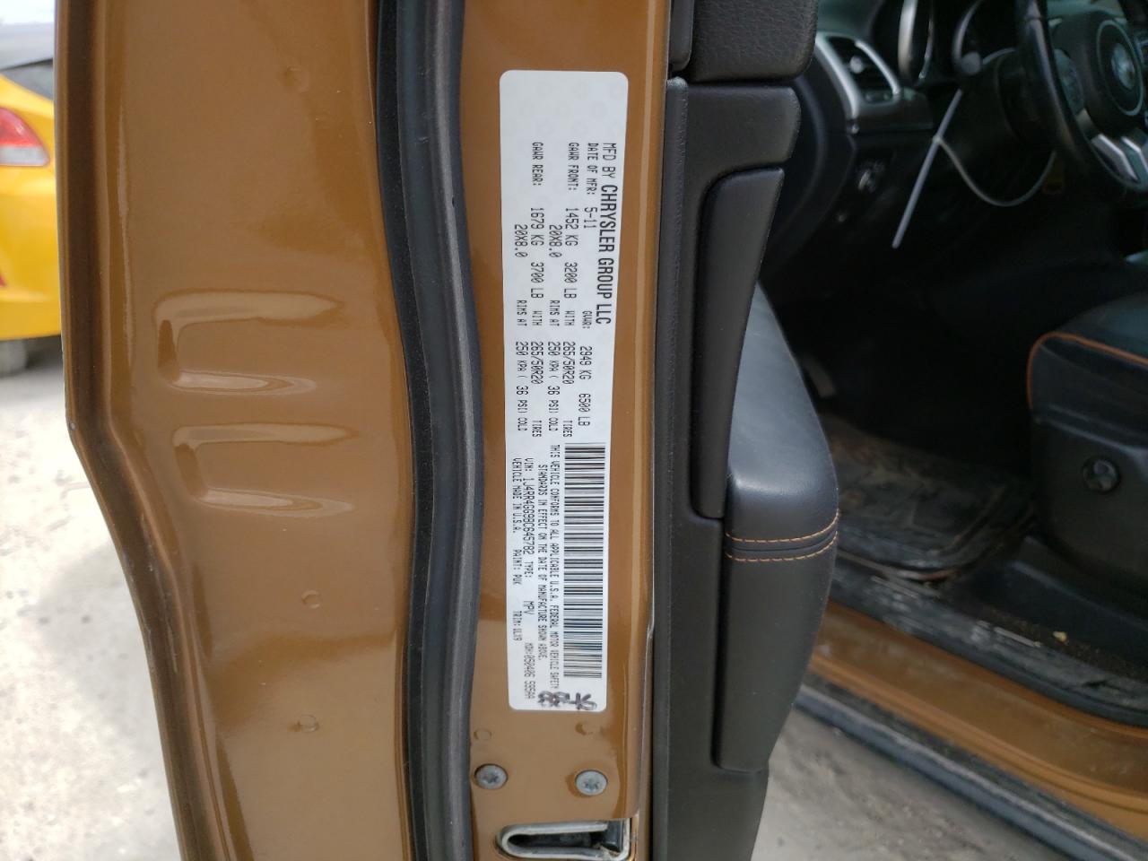 Photo 10 from auction – 2011 JEEP GRAND CHER with VIN 1J4RR4GG9BC645782