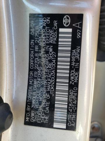 Photo 10 from auction – 2010 TOYOTA PRIUS with VIN JTDKN3DU3A1004127