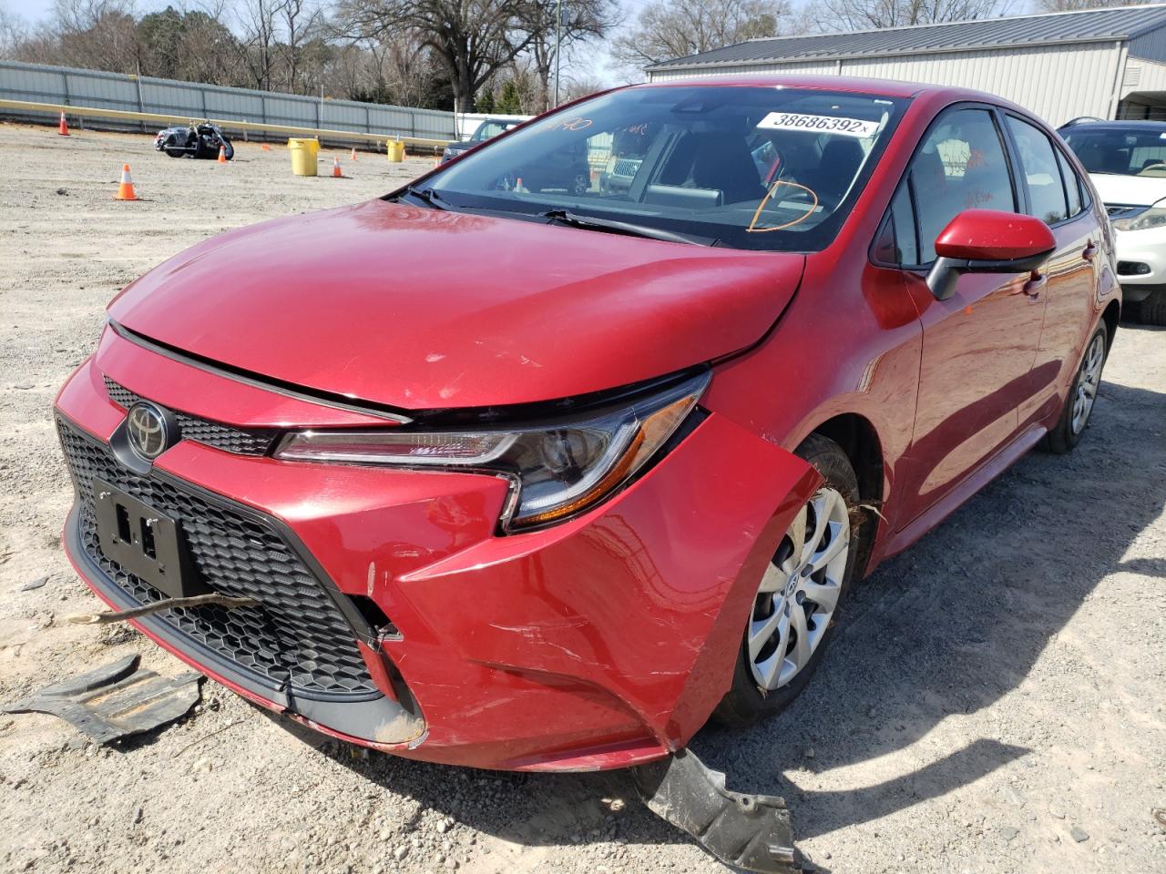 Photo 2 from auction – 2020 TOYOTA COROLLA LE with VIN JTDEPRAE7LJ034158