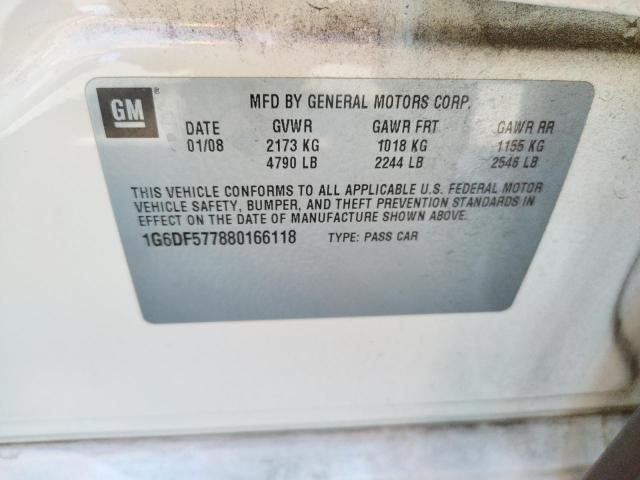 Photo 10 from auction – 2008 CADILLAC CTS with VIN 1G6DF577880166118